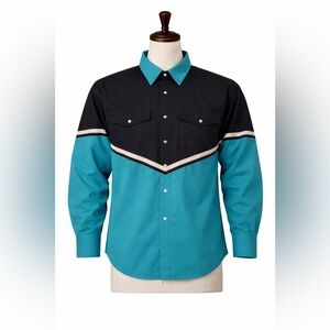 Vintage Cumberland Outfitters Western Shirt Colorblock Snap XL